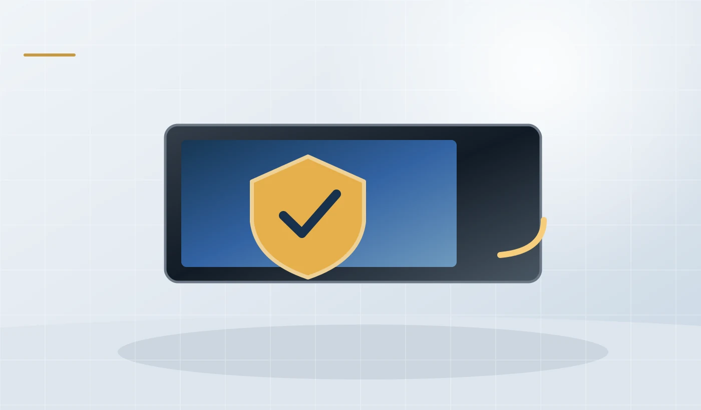 Illustration of firewall, vpn & network protection